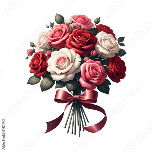 bunch of roses graphic vector photo