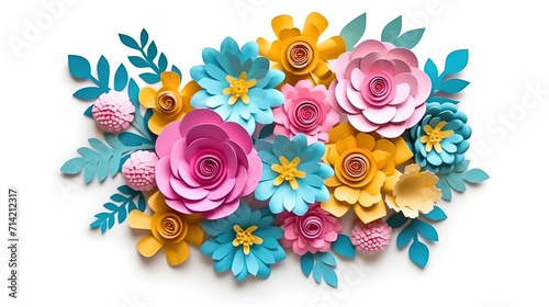 Colorful spring bouquet, Floral arrangement garland,Handmade botanical wall decor