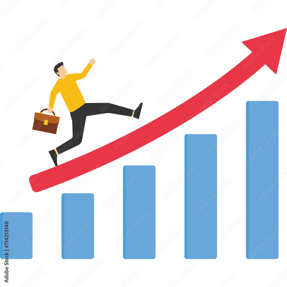 Compare those who are more capable of succeeding in business, leader go to the top chart, business growth, Vector illustration design concept in flat style
Compare those who are more capable of succeeding in business, leader go to the top chart, business growth, Vector illustration design concept in flat style