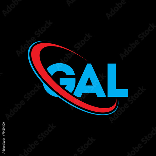 GAL logo. GAL letter. GAL letter logo design. Intitials GAL logo linked with circle and uppercase monogram logo. GAL typography for technology, business and real estate brand.