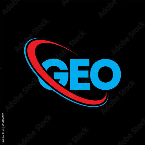 GEO logo. GEO letter. GEO letter logo design. Initials GEO logo linked with circle and uppercase monogram logo. GEO typography for technology, business and real estate brand.