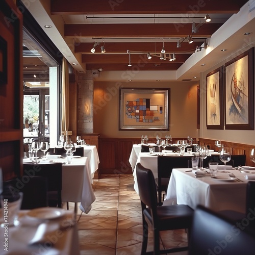 Interior of a restaurant