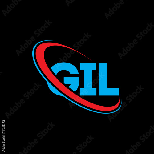 GIL logo. GIL letter. GIL letter logo design. Initials GIL logo linked with circle and uppercase monogram logo. GIL typography for technology, business and real estate brand.