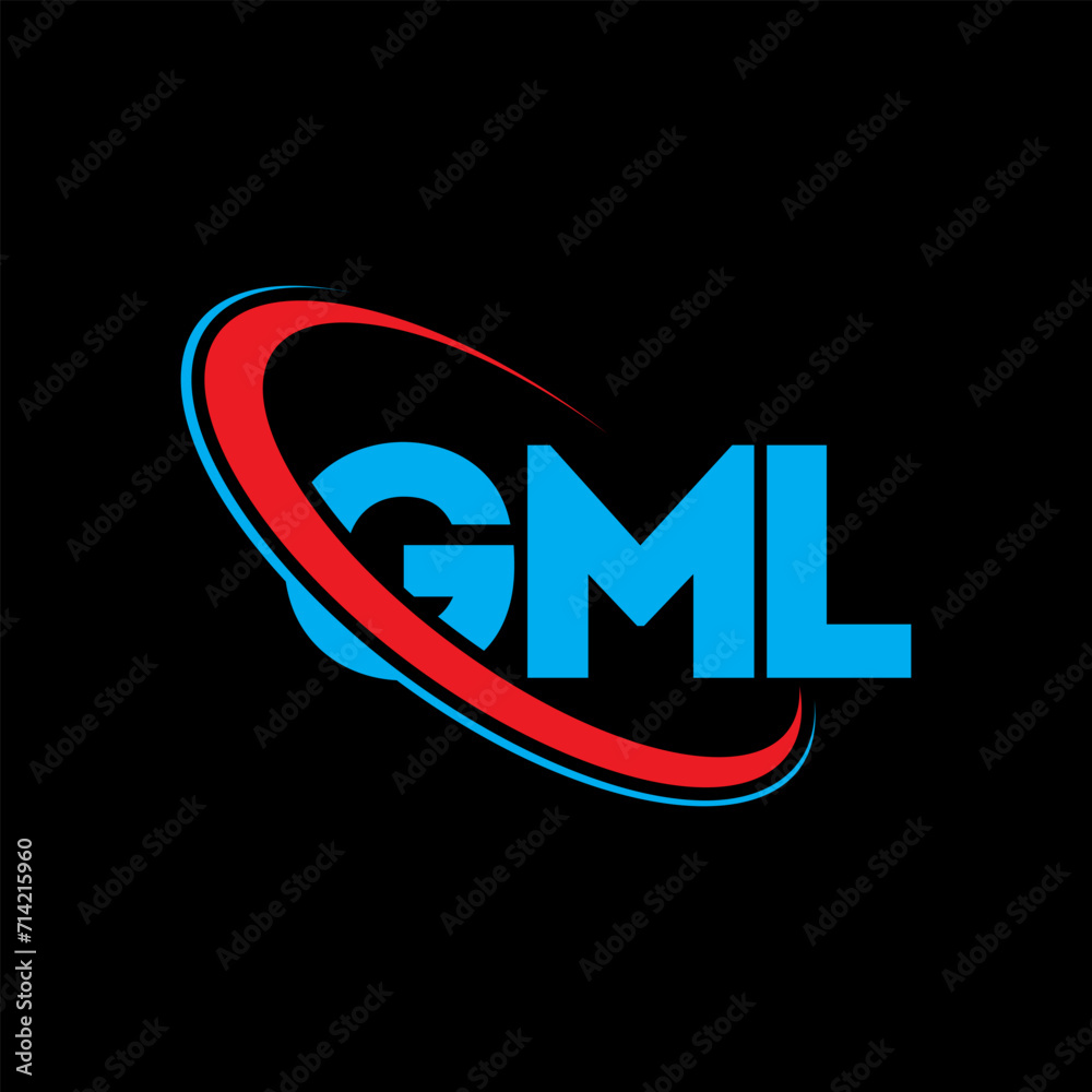 GML logo. GML letter. GML letter logo design. Initials GML logo linked ...