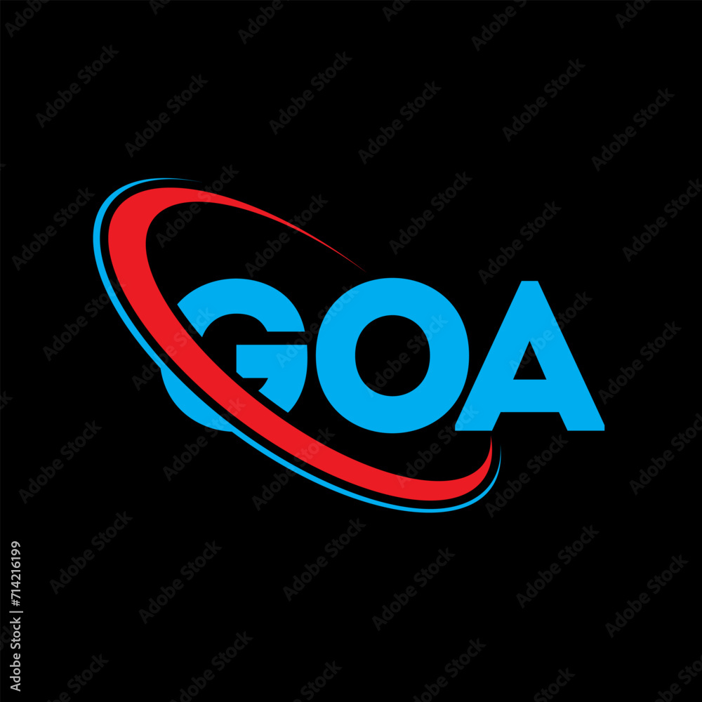 GOA logo. GOA letter. GOA letter logo design. Initials GOA logo linked with circle and uppercase monogram logo. GOA typography for technology, business and real estate brand. GOA logo. GOA letter. GOA letter logo design. Initials GOA logo linked with circle and uppercase monogram logo. GOA typography for technology, business and real estate brand.