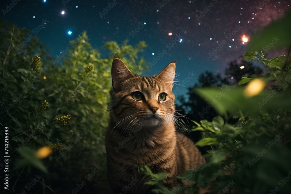 A Cat's Extraterrestrial Encounter in the Starry Abyss
Generative AI