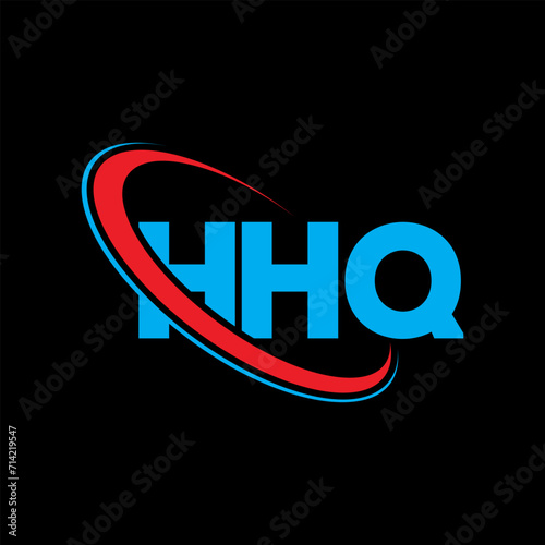 HHQ logo. HHQ letter. HHQ letter logo design. Initials HHQ logo linked with circle and uppercase monogram logo. HHQ typography for technology, business and real estate brand. photo