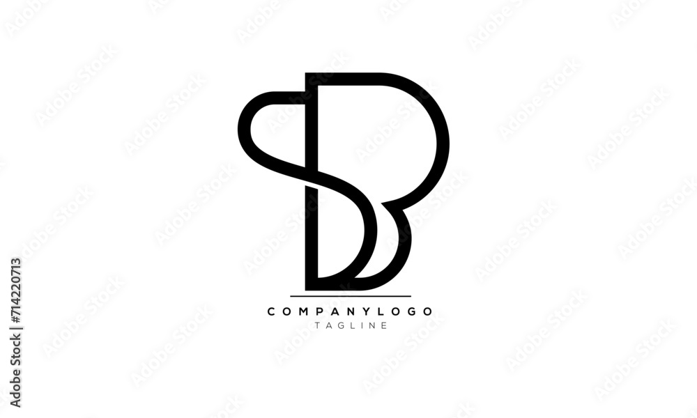 Alphabet letters Initials Monogram logo SB, SB INITIAL, SB letter Alphabet letters Initials Monogram logo SB, SB INITIAL, SB letter