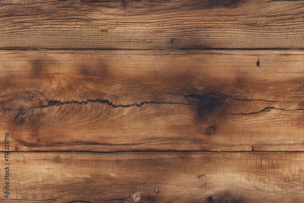 Naklejka premium Photo of brown textured wood pattern