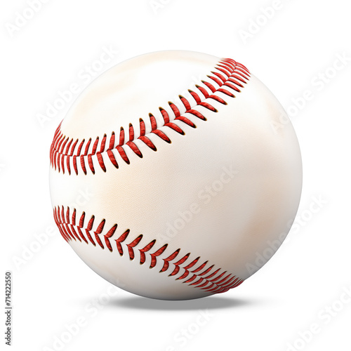 Baseball on a white background