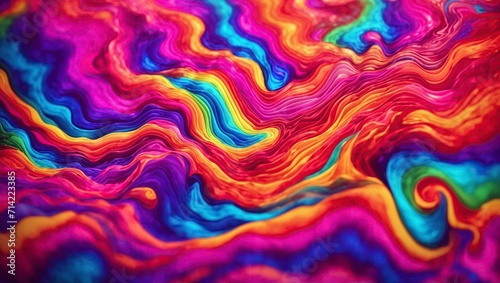Abstract colorful background. Psychedelic texture. Digital art. 3d rendering. photo