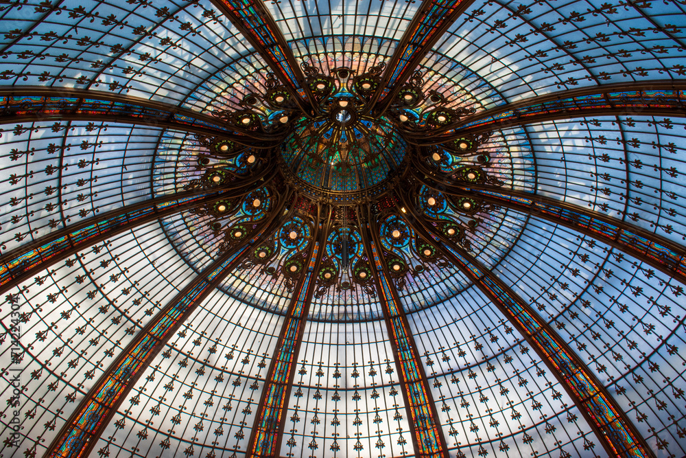 La coupole des Galeries Lafayette à Paris, France Stock Photo | Adobe Stock