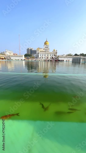 Gurudwara Sri Bangla Sahib located in New Delhi, India photo