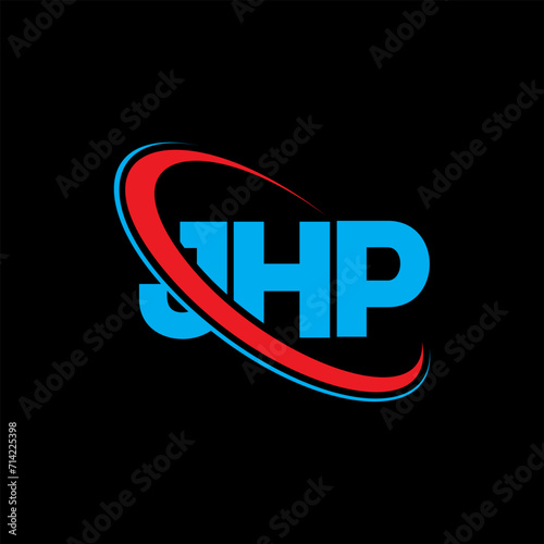 JHP logo. JHP letter. JHP letter logo design. Initials JHP logo linked with circle and uppercase monogram logo. JHP typography for technology, business and real estate brand. photo
