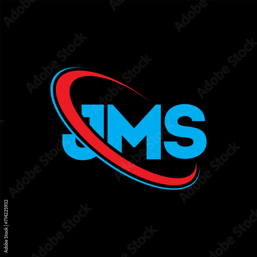 JMS logo. JMS letter. JMS letter logo design. Initials JMS logo linked with circle and uppercase monogram logo. JMS typography for technology, business and real estate brand.