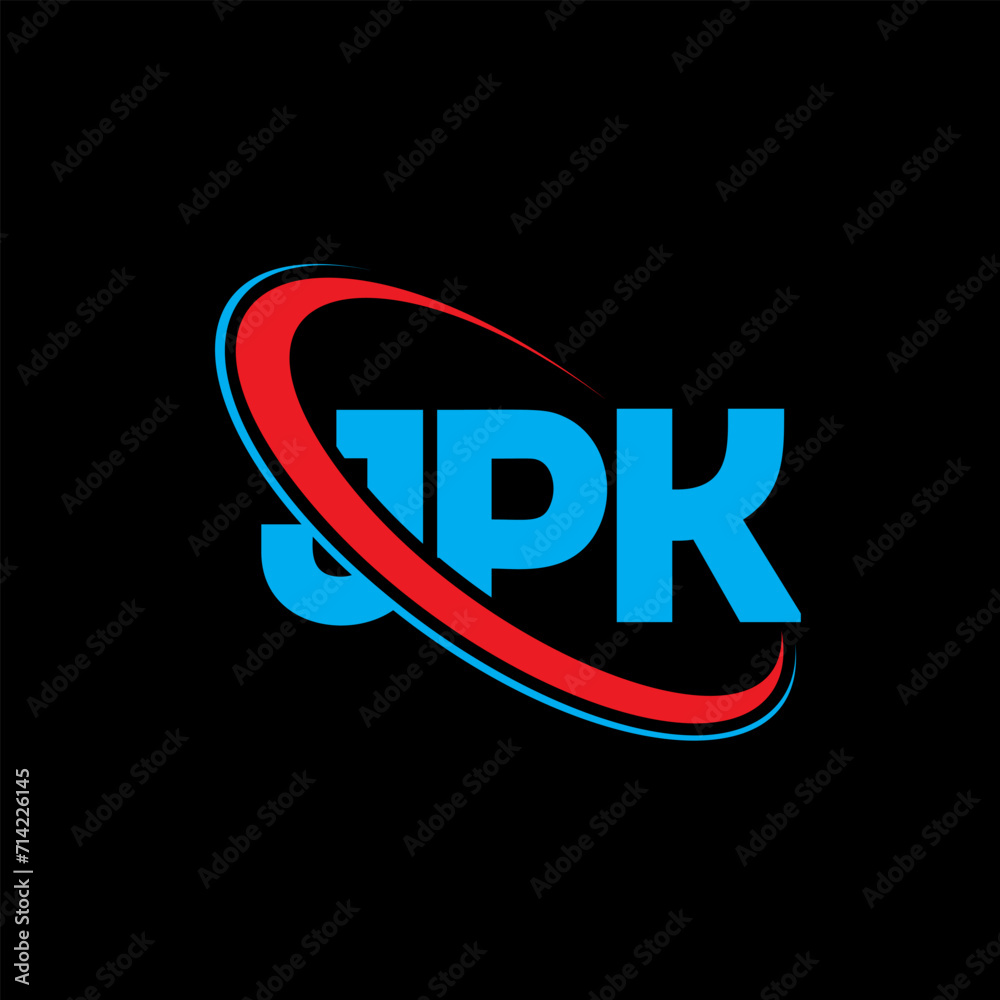 JPK logo. JPK letter. JPK letter logo design. Initials JPK logo linked with circle and uppercase monogram logo. JPK typography for technology, business and real estate brand.