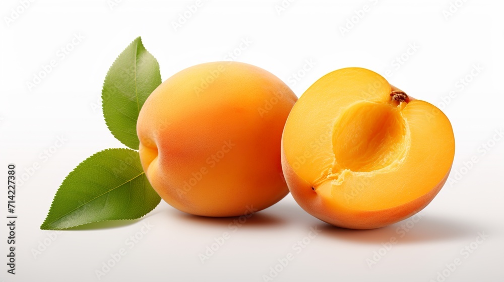 apricots with leaves apricots with leaves