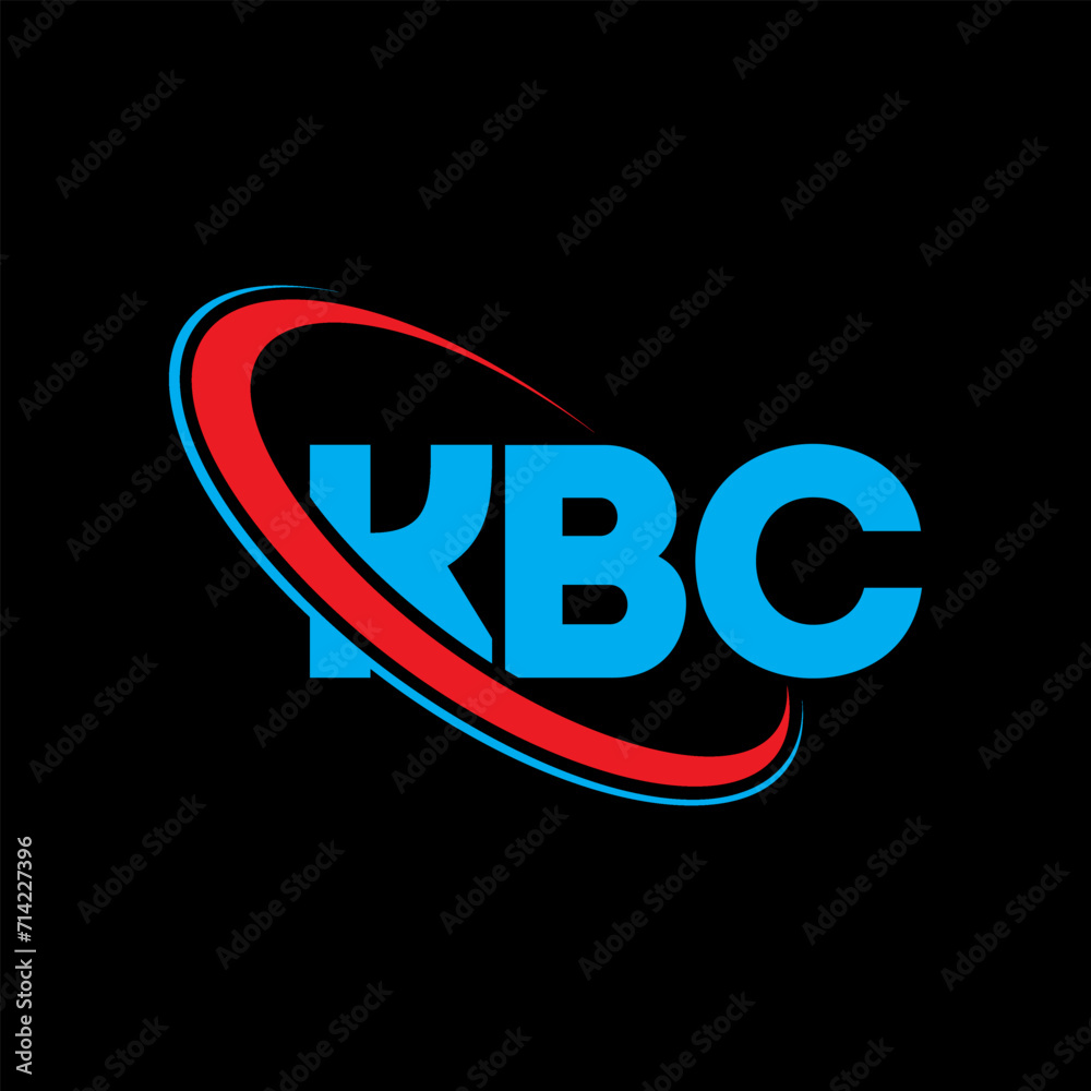 KBC logo. KBC letter. KBC letter logo design. Intitials KBC logo linked