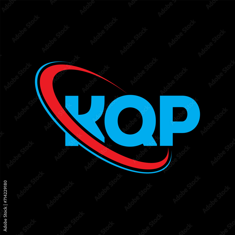 KQP logo. KQP letter. KQP letter logo design. Initials KQP logo linked with circle and uppercase monogram logo. KQP typography for technology, business and real estate brand.