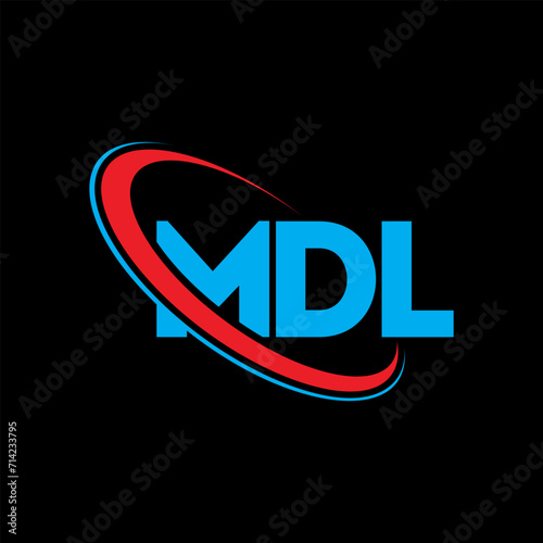 MDL logo. MDL letter. MDL letter logo design. Initials MDL logo linked with circle and uppercase monogram logo. MDL typography for technology, business and real estate brand.