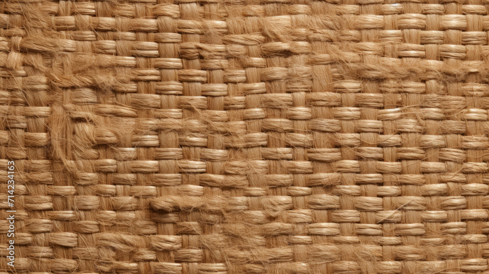 Obraz premium Photo of patterned jute texture