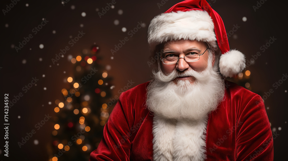 Santa claus with christmas gift Santa claus with christmas gift