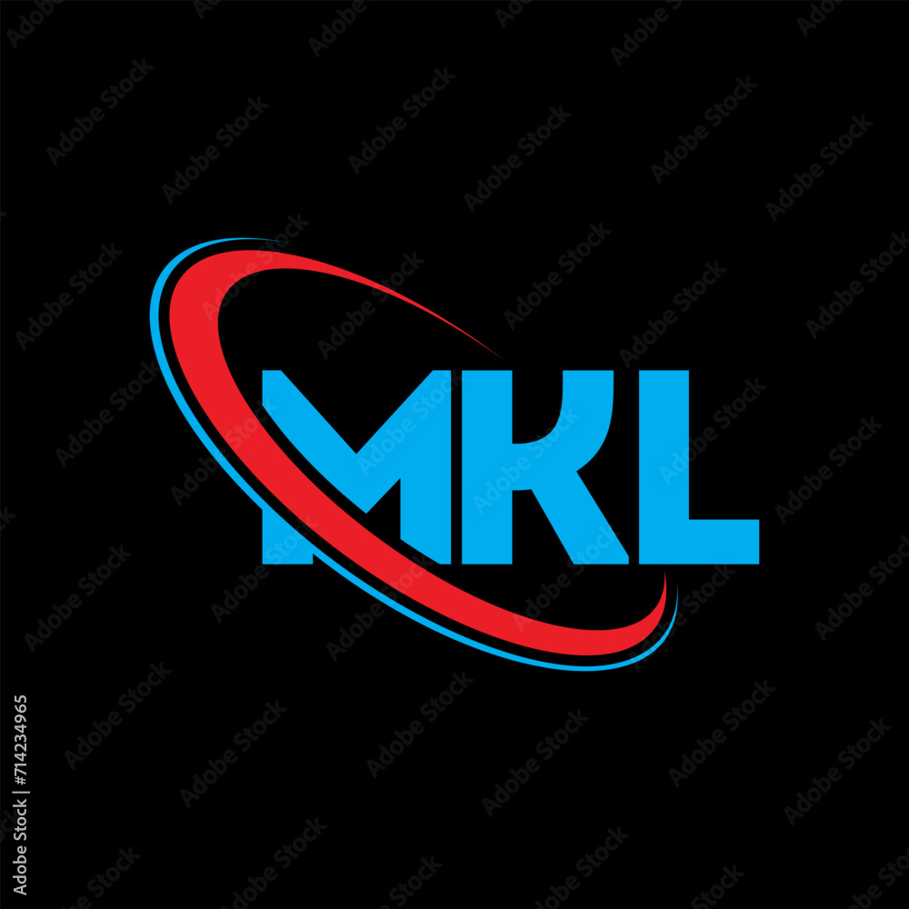 MKL logo. MKL letter. MKL letter logo design. Initials MKL logo linked