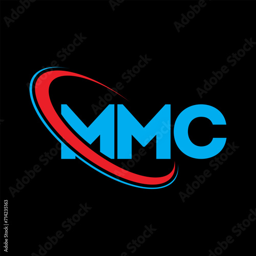 MMC logo. MMC letter. MMC letter logo design. Initials MMC logo linked with circle and uppercase monogram logo. MMC typography for technology, business and real estate brand. photo