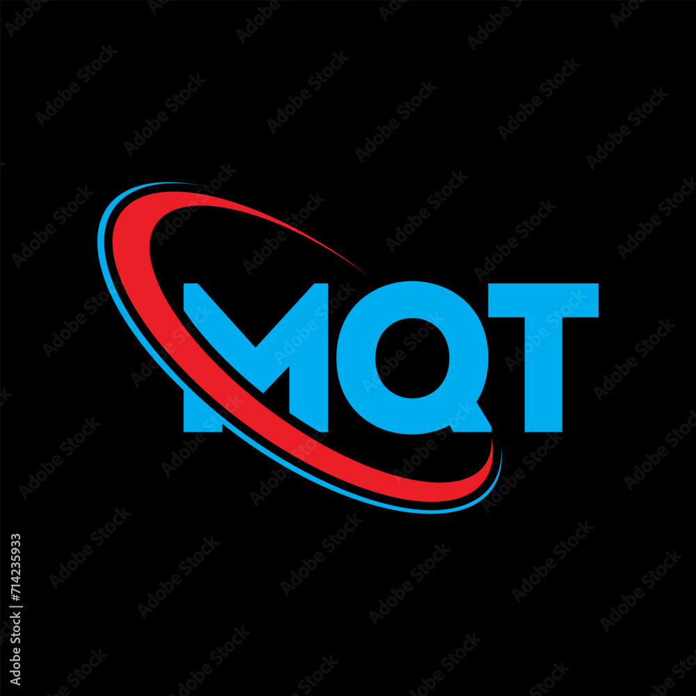 MQT logo. MQT letter. MQT letter logo design. Initials MQT logo linked with circle and uppercase monogram logo. MQT typography for technology, business and real estate brand.