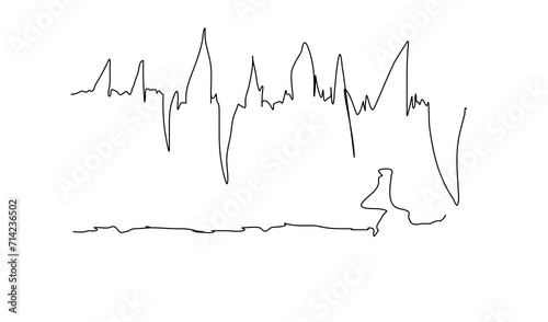 hand pencil lines	