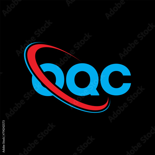 OQC logo. OQC letter. OQC letter logo design. Initials OQC logo linked with circle and uppercase monogram logo. OQC typography for technology, business and real estate brand. photo