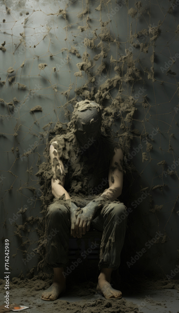 Post traumatic stress disorder concept surreal design Post traumatic stress disorder concept surreal design