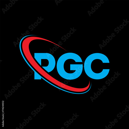 PGC logo. PGC letter. PGC letter logo design. Initials PGC logo linked with circle and uppercase monogram logo. PGC typography for technology, business and real estate brand.