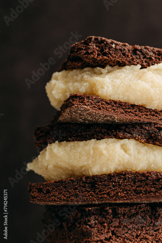 Chocolate brownie with beijinho
