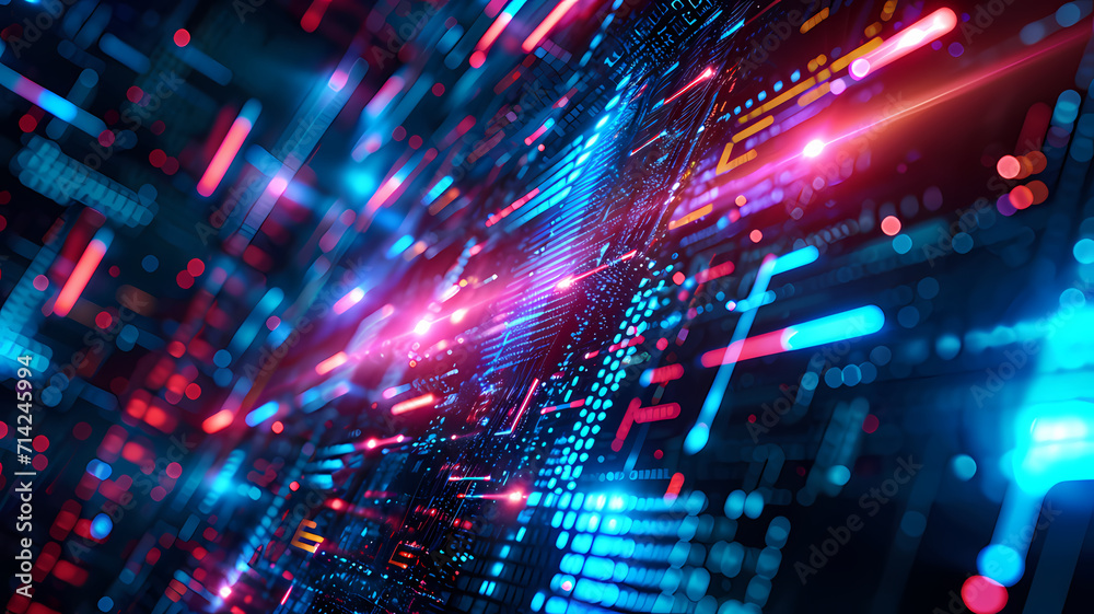 Abstract background with a modern, data-centric futuristic theme Abstract background with a modern, data-centric futuristic theme
