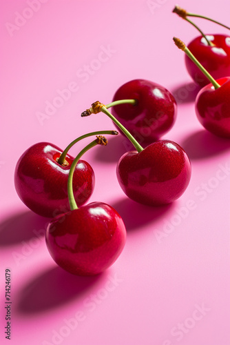 Sour cherries. Food concept.