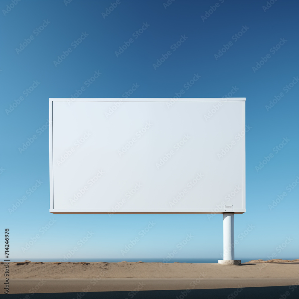 Obraz premium Blank outdoor advertisement template. Advertisement template.