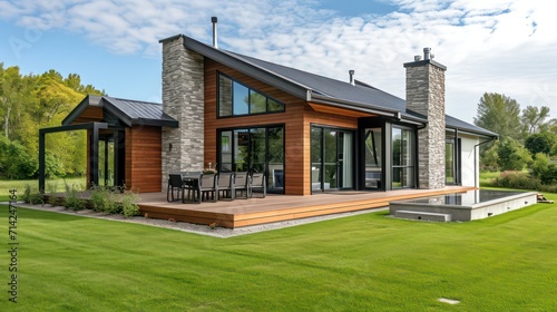 A modern and luxurious dream house, ideal for various property business purposes, including house rental, buying and selling, and investment