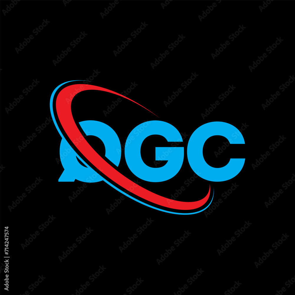 QGC logo. QGC letter. QGC letter logo design. Initials QGC logo linked with circle and uppercase monogram logo. QGC typography for technology, business and real estate brand.