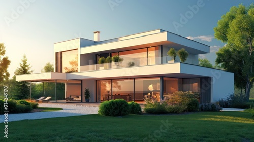 A modern and luxurious dream house, perfect for diverse property business purposes such as house rental, buying and selling, and investment.  © Matthew
