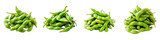 Edamame Vegetables Pile Of Heap Of Piled Up Together Hyperrealistic Highly Detailed Isolated On Transparent Background Png File