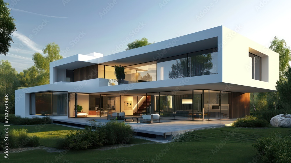 Presenting a modern and luxurious dream house, perfect for a range of property business purposes, such as house rental, buying and selling, and investment.
