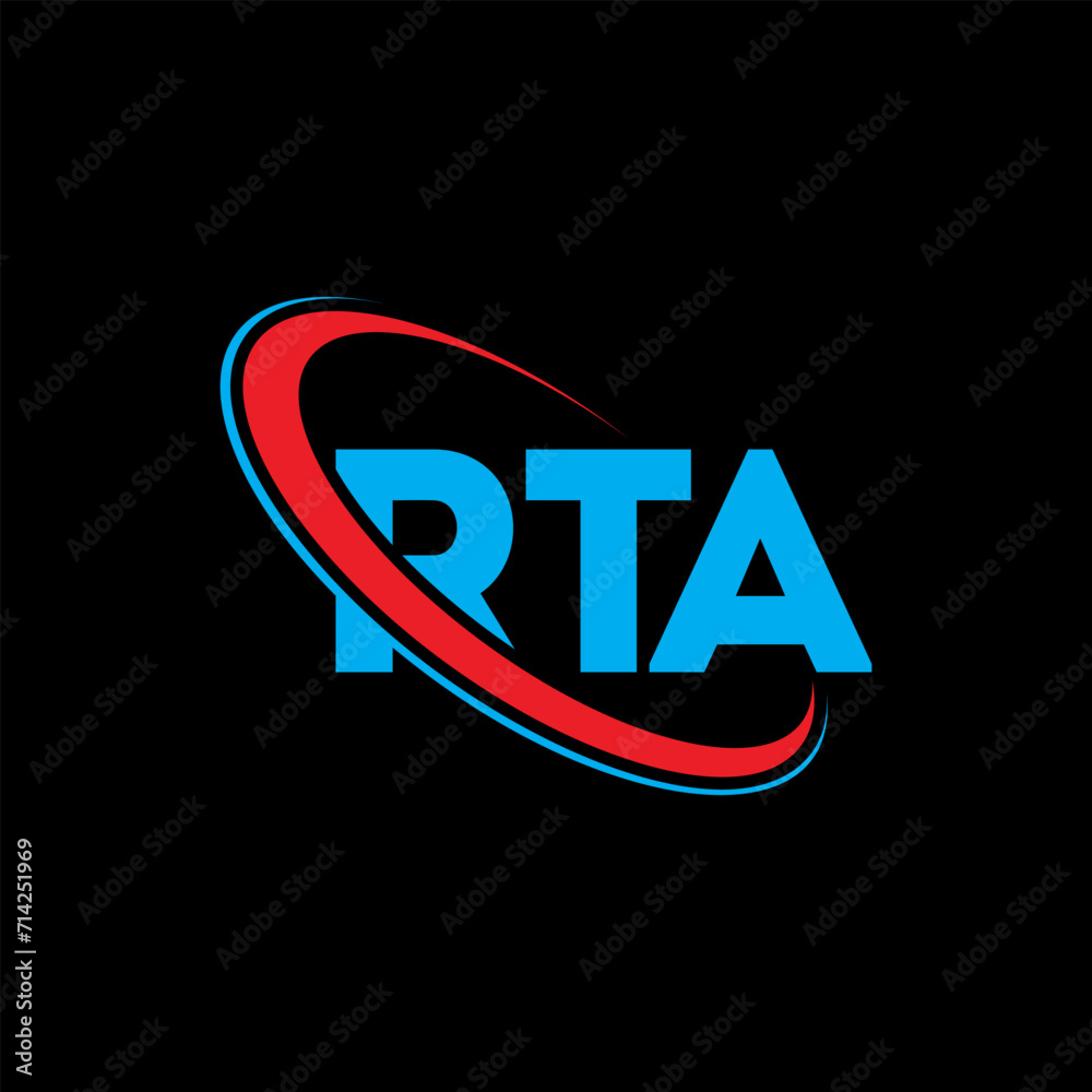 RTA logo. RTA letter. RTA letter logo design. Initials RTA logo linked with circle and uppercase monogram logo. RTA typography for technology, business and real estate brand. RTA logo. RTA letter. RTA letter logo design. Initials RTA logo linked with circle and uppercase monogram logo. RTA typography for technology, business and real estate brand.