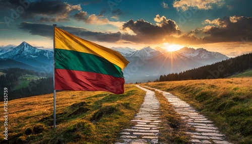 Bandera de Lituania photo