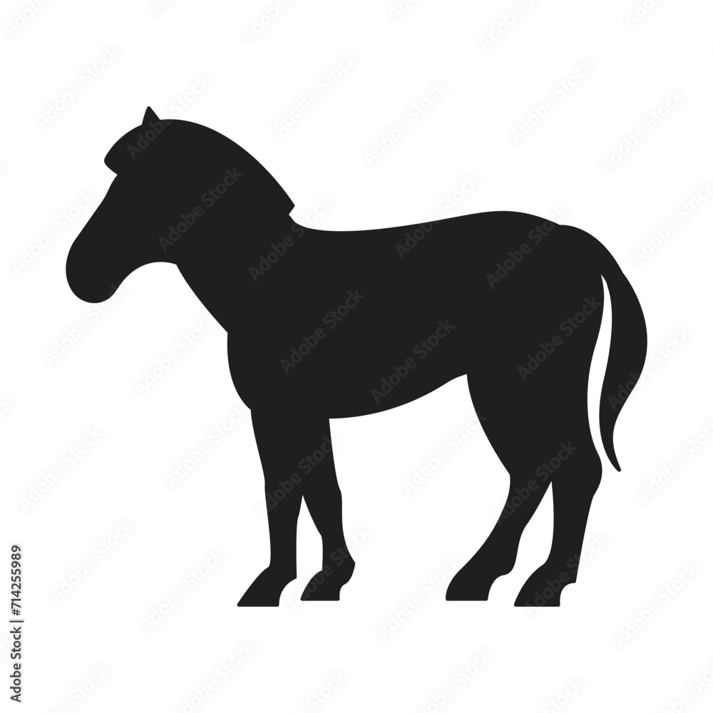 Zebra animal horse vector striped