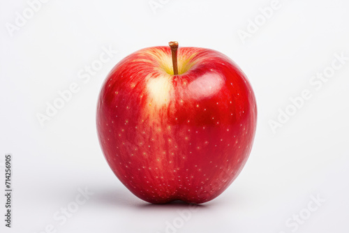 Single apple isolated white background