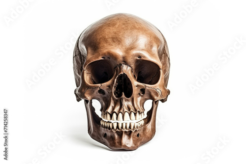 Skeleton head isolated on white background