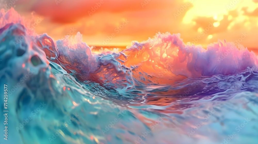 a close up of a wave in the ocean