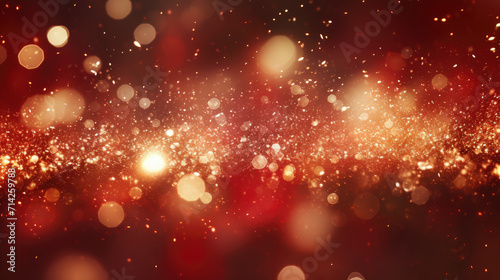 Sky textured space background with red glittering defocused lights © LFK