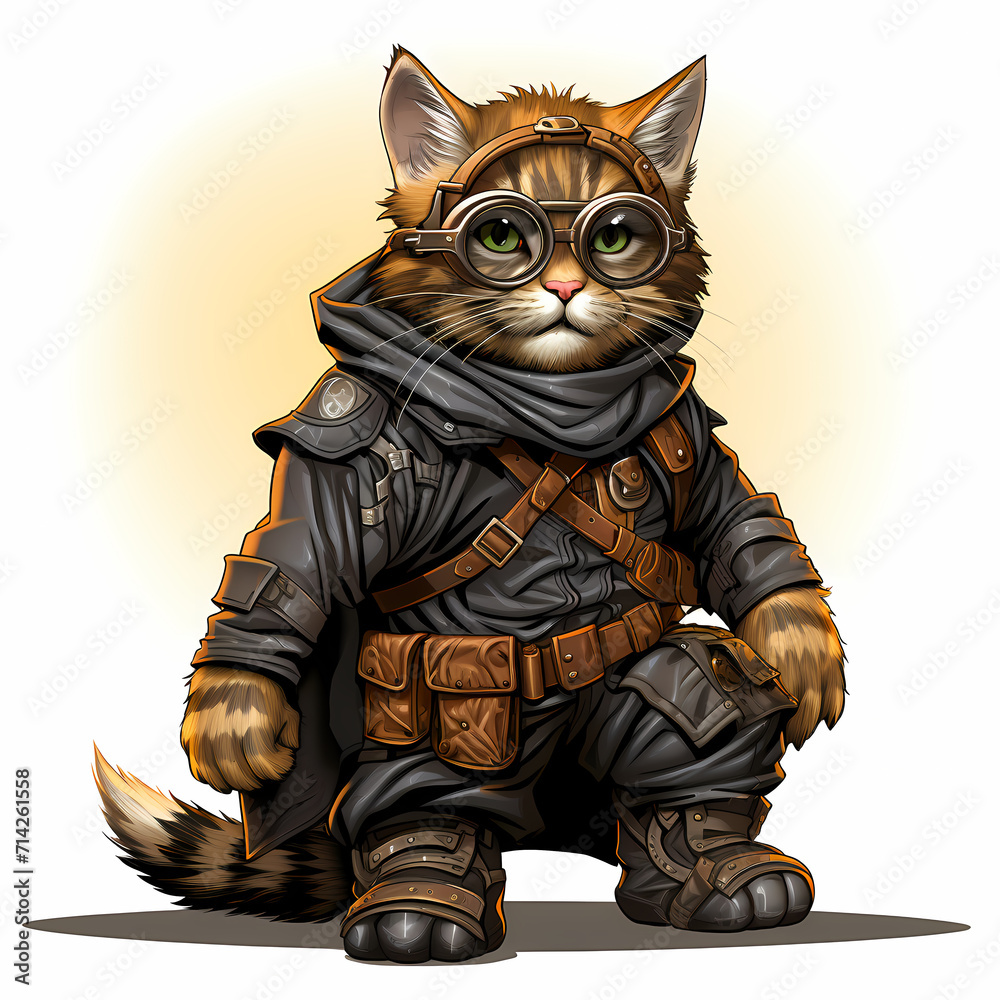 Character Cat police SWAT in officer's cap and in the uniform. Character Cat police SWAT in officer's cap and in the uniform.